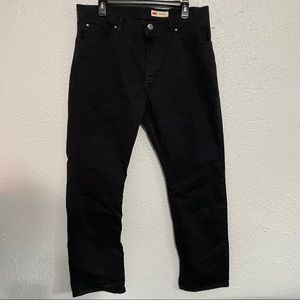 Wrangler Black Like New Straight Leg Denim Pants